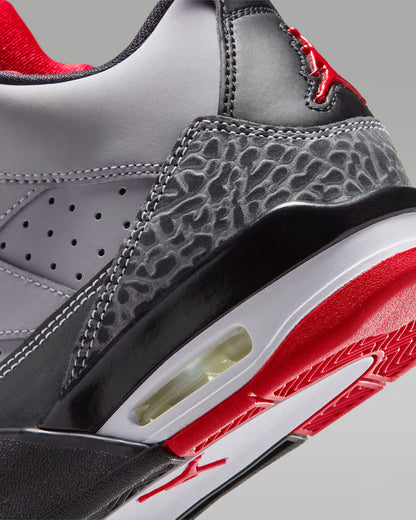 Nike Kids' Son Of Mars Low Shoes - Cement Grey / Black / Fire Red / White