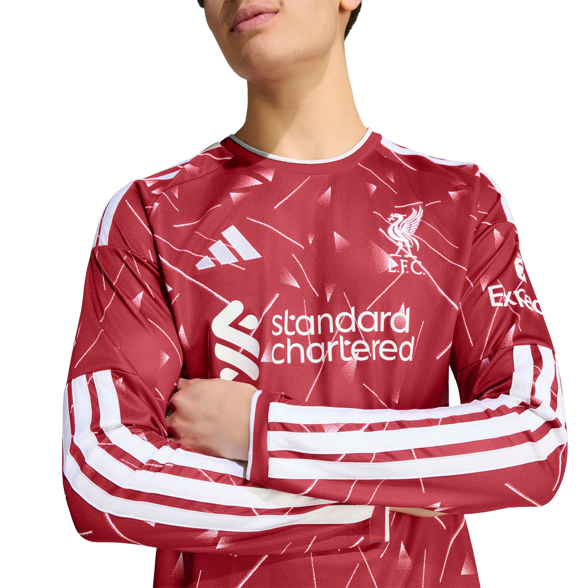 Adidas Men's Liverpool FC Long Sleeve Stadium Home Soccer Jersey 26/27