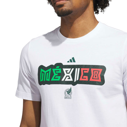 Adidas FIFA World Cup 26 Mexico Home Graphic T-Shirt - White