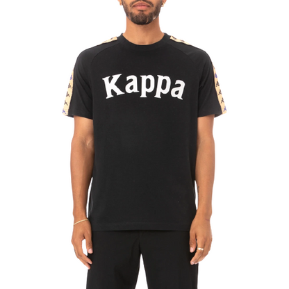 Kappa 222 Banda Deto T Shirt - Black