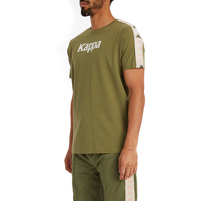 Kappa Men's 222 Banda Deto 2 T-Shirt - Green Olive