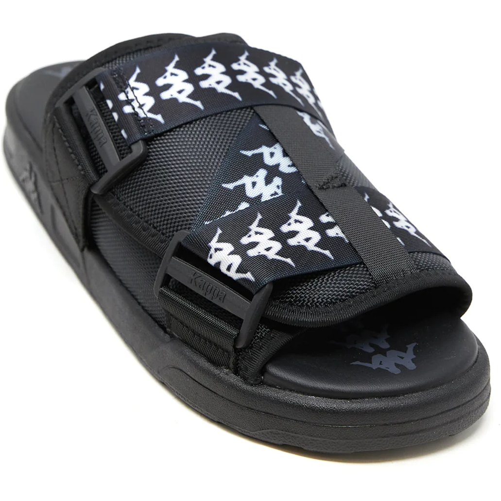 Kappa Unisex 222 Banda Mitel 1 Sandals - Black / White