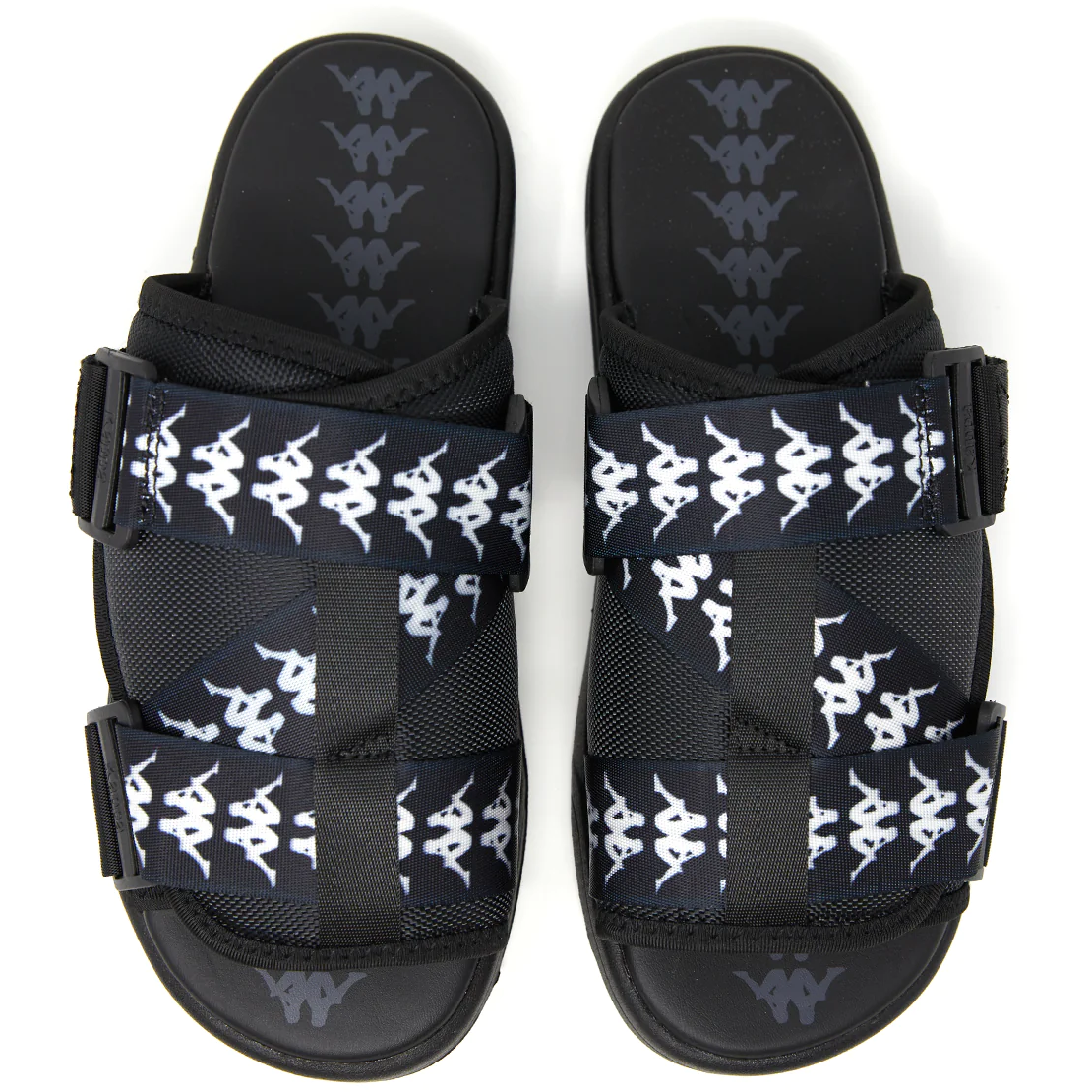 Kappa Unisex 222 Banda Mitel 1 Sandals - Black / White