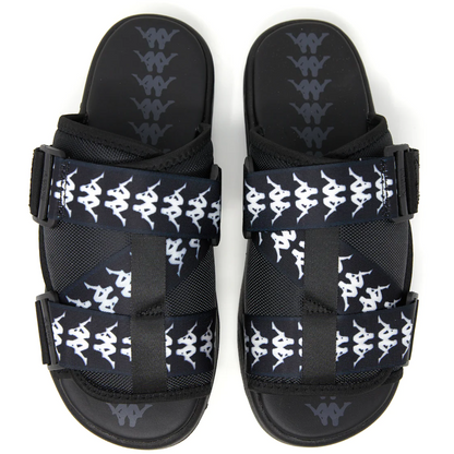 Kappa Unisex 222 Banda Mitel 1 Sandals - Black / White