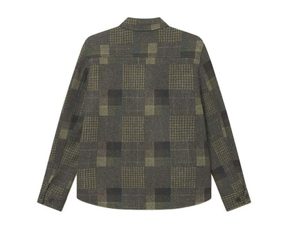 Les Deux Kody Patchwork Wool Overshirt