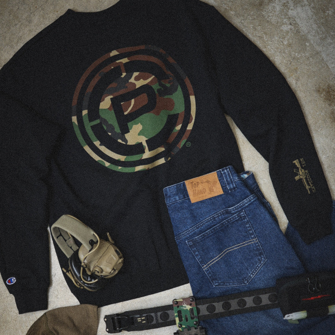 TD X Crye Precision - M81 Woodland Crewneck
