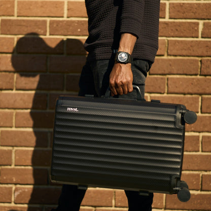SPACE Aluminum Suitcase Black