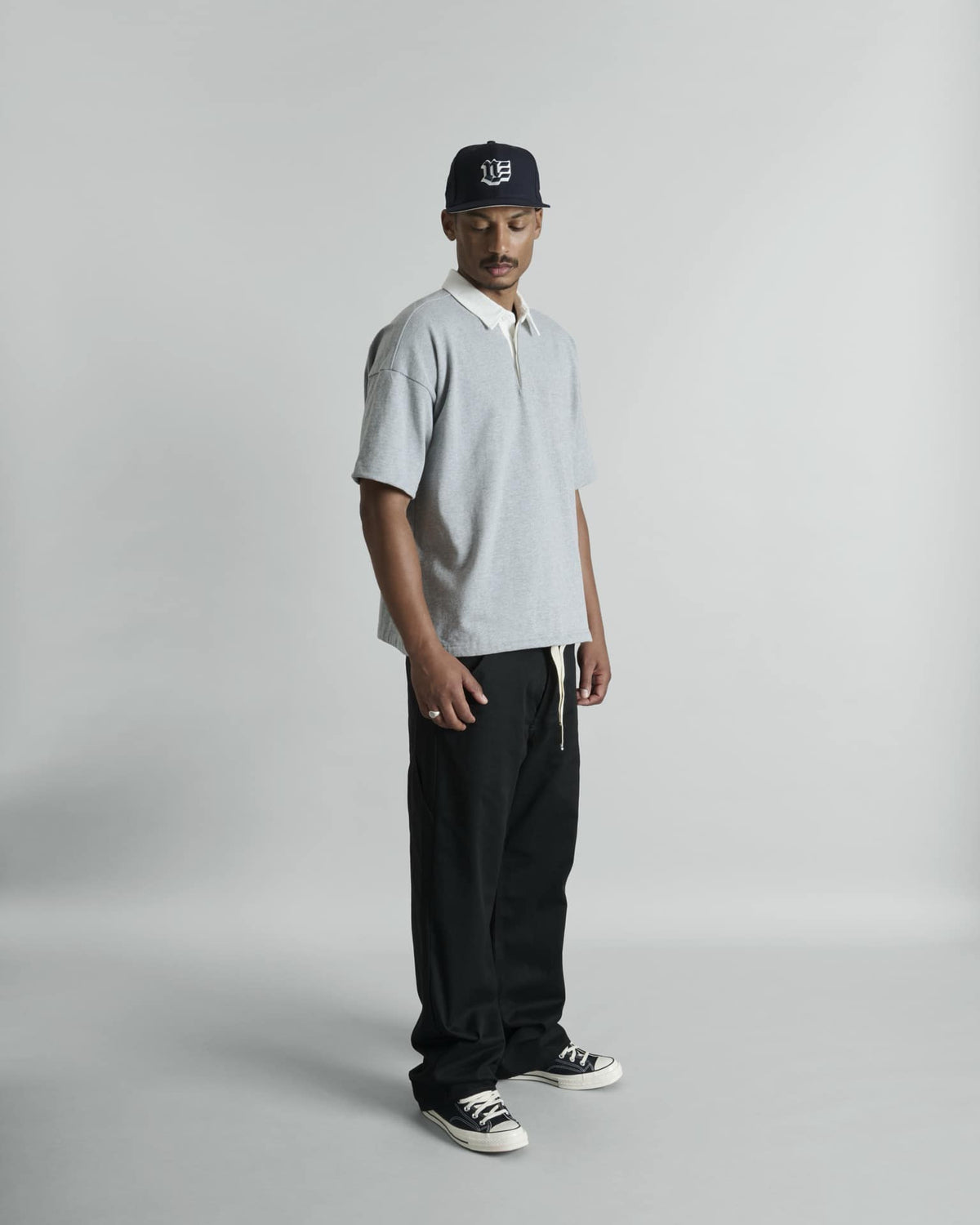 Alden Heather Gray Rugby Shirt