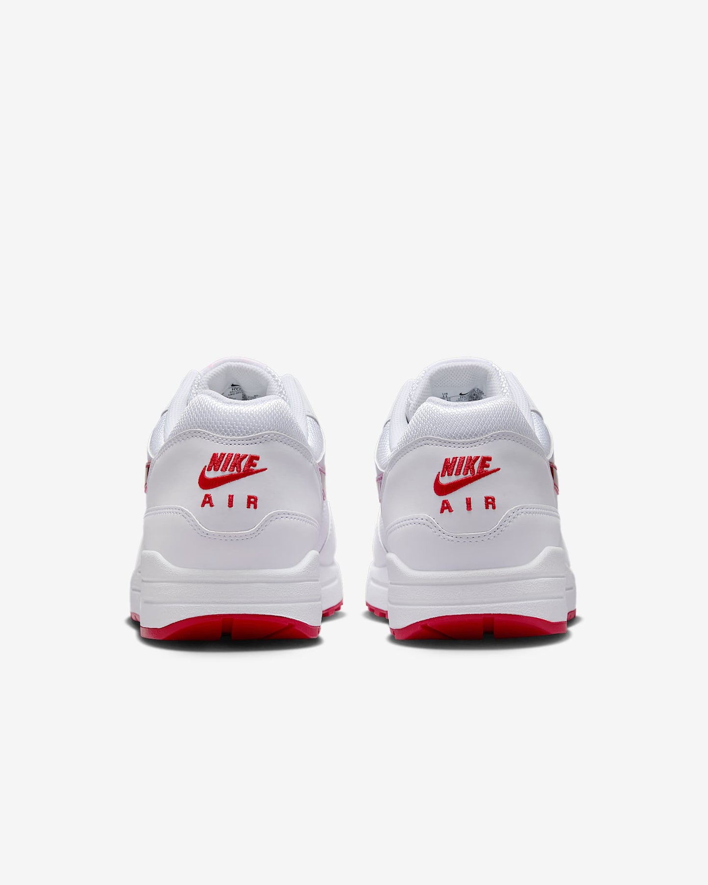 Nike Men's Air Max 1 Premium Shoes - White / Playful Pink / University Red