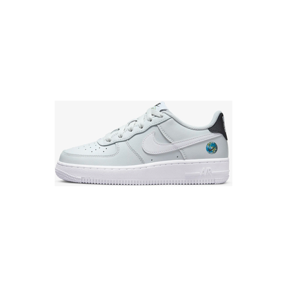 Nike Kids' Air Force 1 LV8 Shoes - Photon Dust / Black / Chlorophyll / White