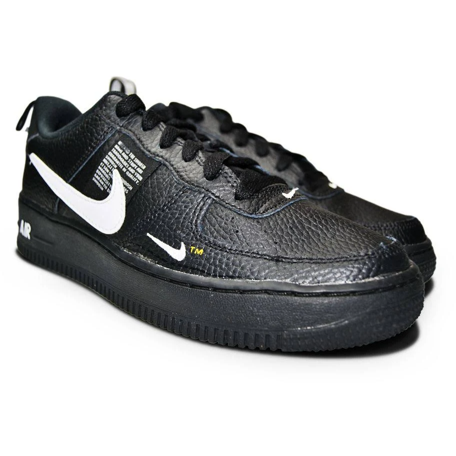 Nike Kids' Air Force 1 LV8 Utility Shoes - Black / White