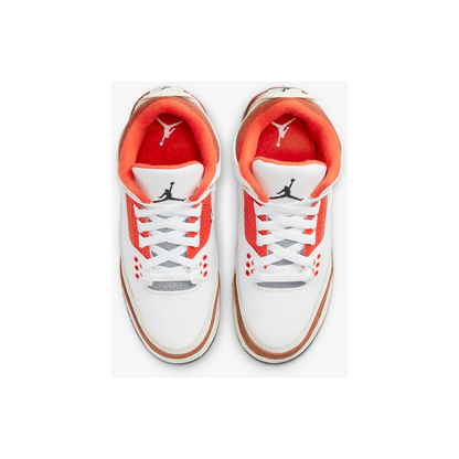 Nike Kids' Air Jordan 3 Retro SE Shoes - White / Mars Stone / Team Orange / Black