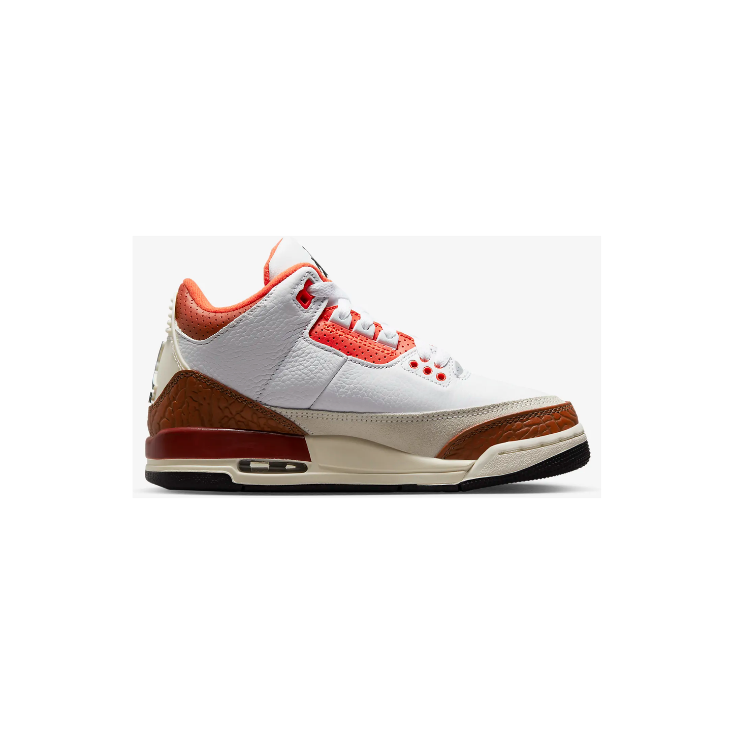 Nike Kids' Air Jordan 3 Retro SE Shoes - White / Mars Stone / Team Orange / Black