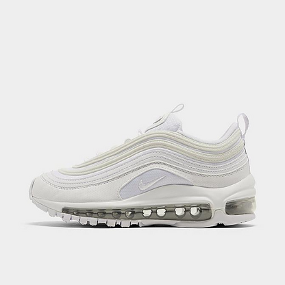 Nike Kids' Air Max 97 Casual Shoes - White / Metallic Silver