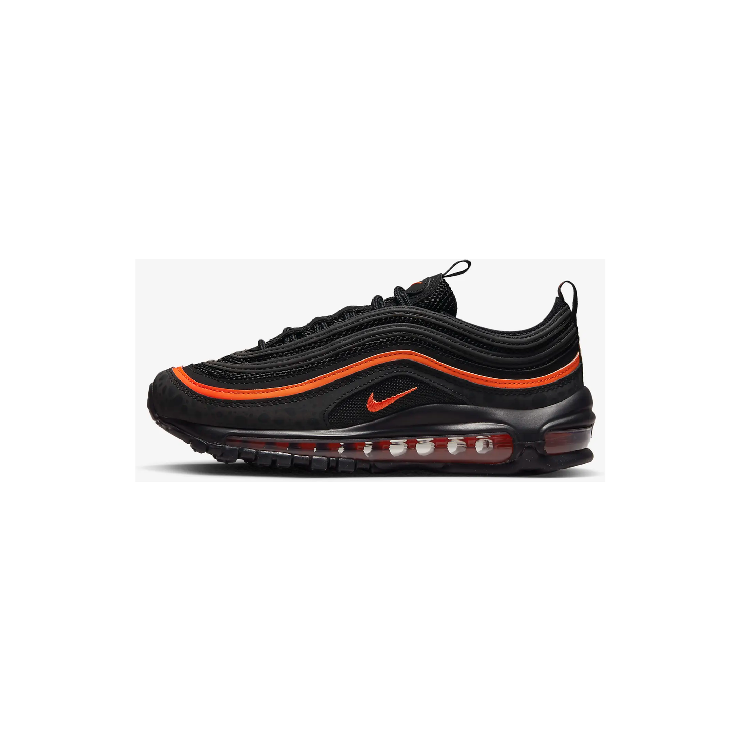 Nike Kids' Air Max 97 Shoes - Black / Safety Orange