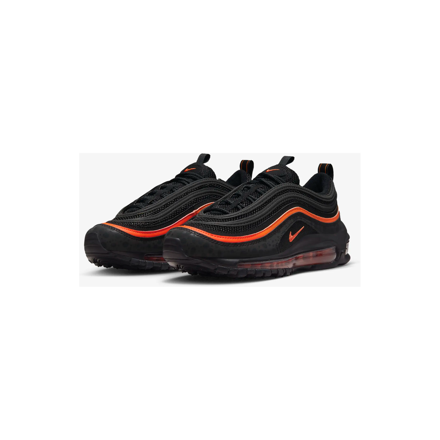 Nike Kids' Air Max 97 Shoes - Black / Safety Orange