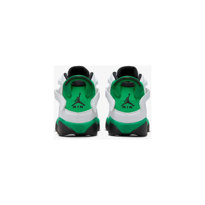 Kids' Jordan 6 Rings Shoes - White / Black / Lucky Green