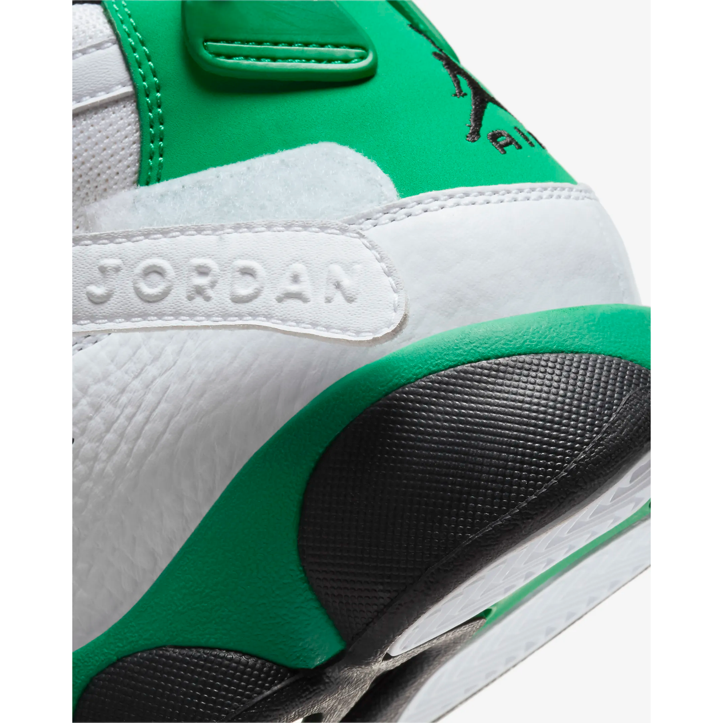 Kids' Jordan 6 Rings Shoes - White / Black / Lucky Green