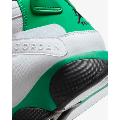 Kids' Jordan 6 Rings Shoes - White / Black / Lucky Green