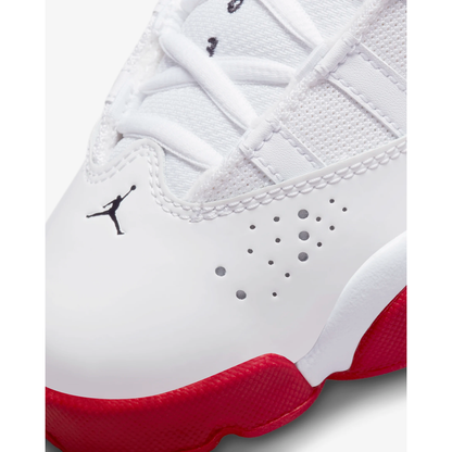 Kids' Jordan 6 Rings Shoes - White / Black / University Red