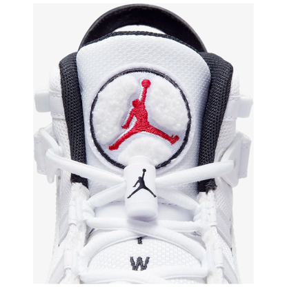 Kids' Jordan 6 Rings Shoes - White / Black / University Red