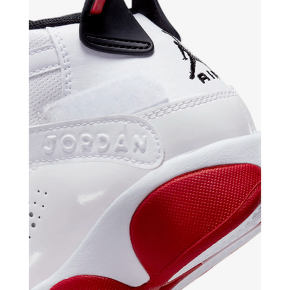 Kids' Jordan 6 Rings Shoes - White / Black / University Red