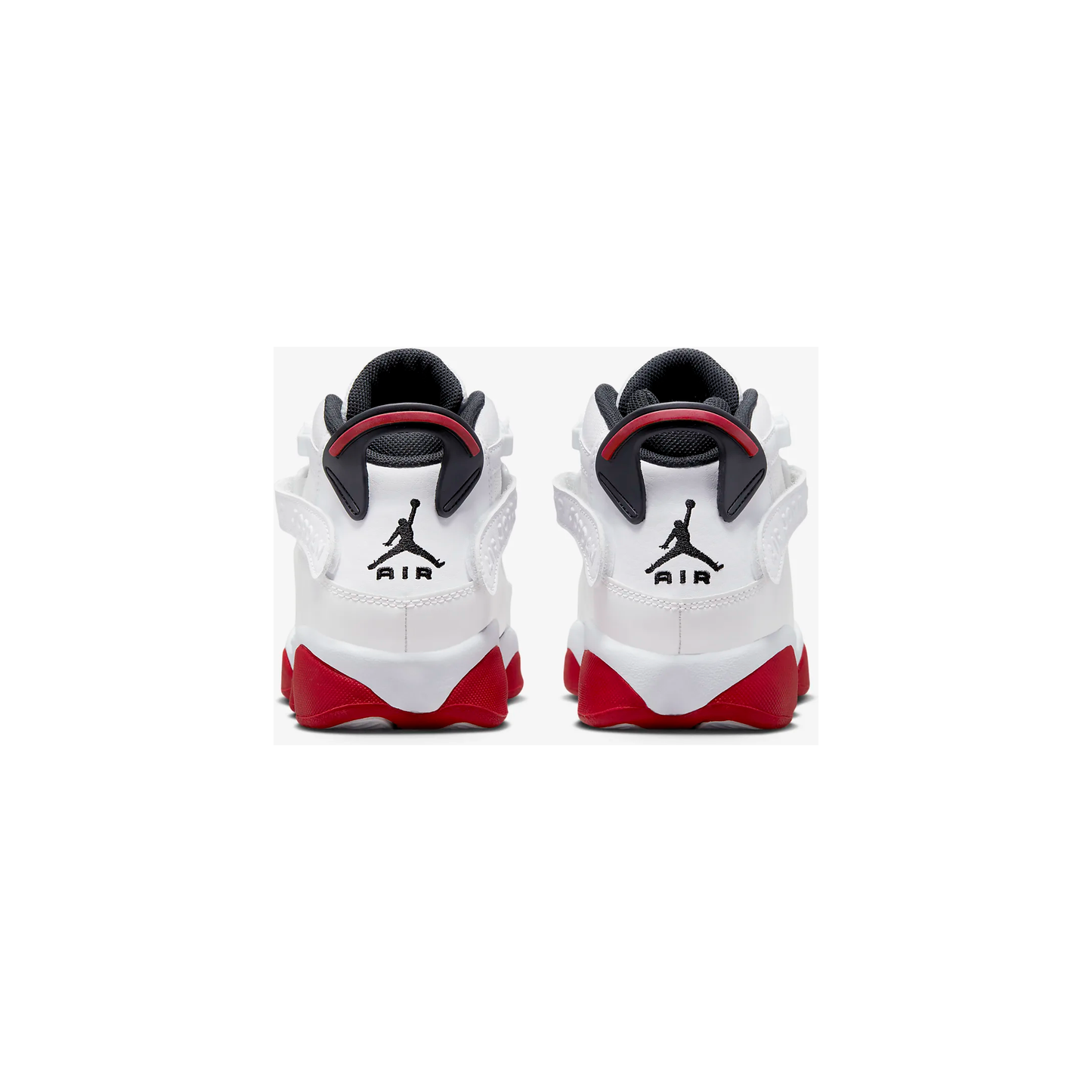 Kids' Jordan 6 Rings Shoes - White / Black / University Red