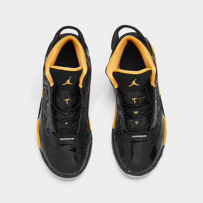 Nike Kids' Jordan Dub Zero Shoes - Black / Taxi Yellow / White / Icy Blue