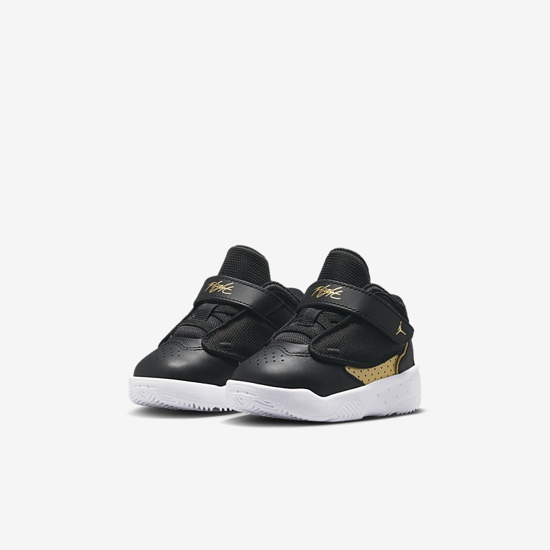 Nike Kids' Jordan Max Aura 4 TD Shoes - Black / Metallic Gold / White