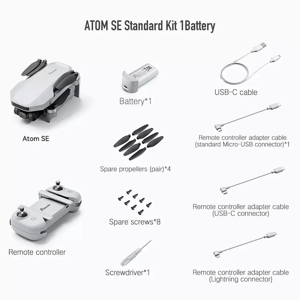 Potensic ATOM SE 4K Drone EIS Camera 249g 4KM GPS Tracking Quadcopter RTF