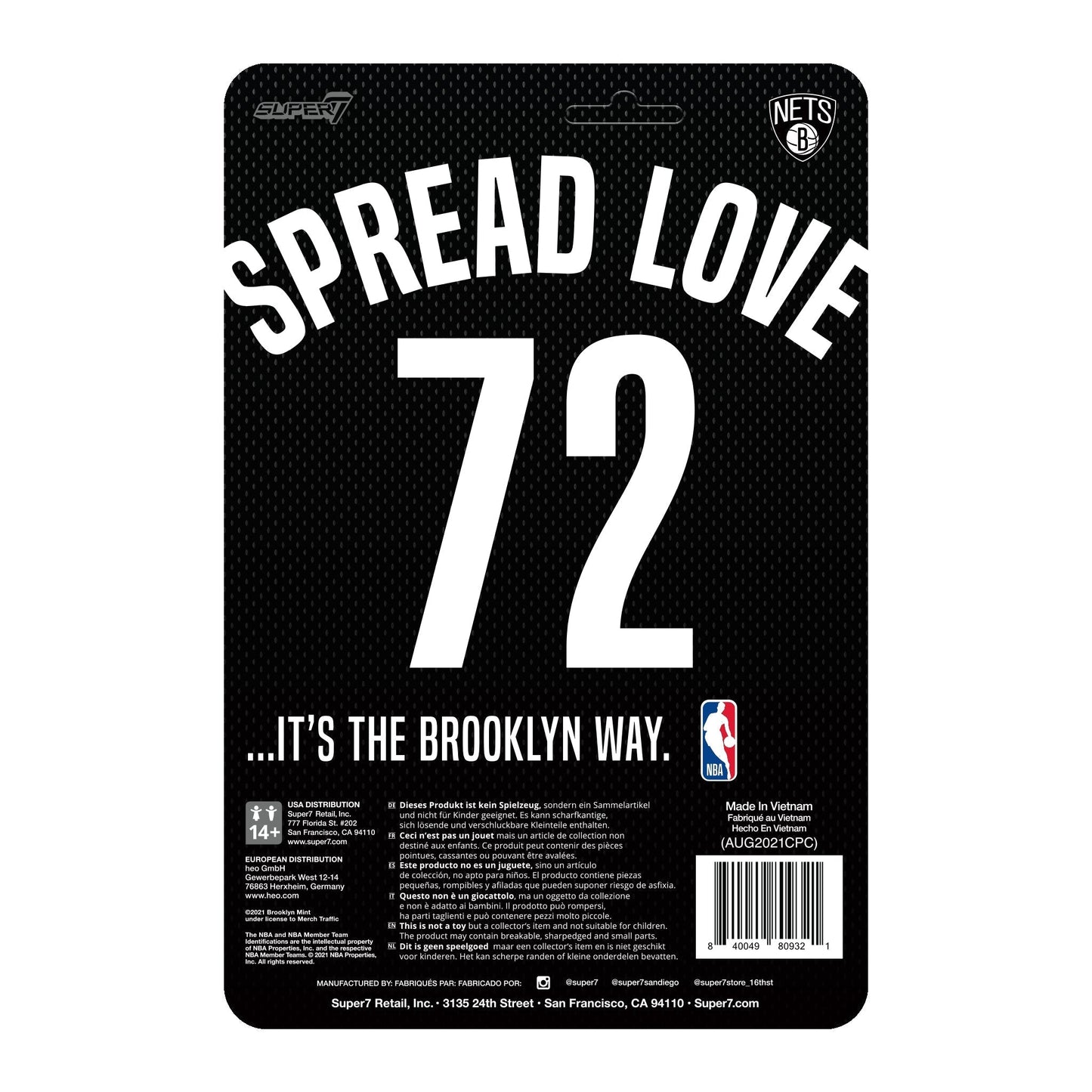 Notorious B.I.G. ReAction Figure Wave 2 - Brooklyn Jersey