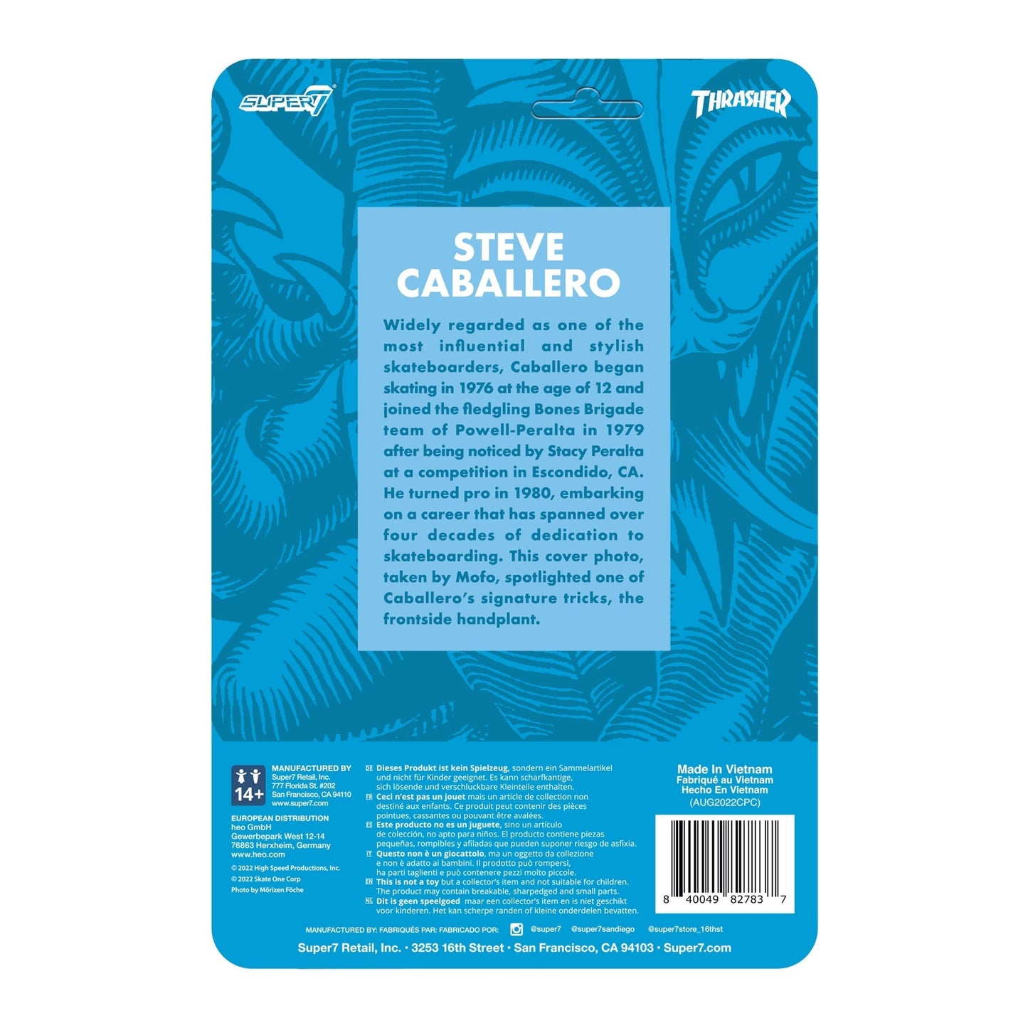 Powell Peralta ReAction Figure - Steve Caballero (Thrasher)