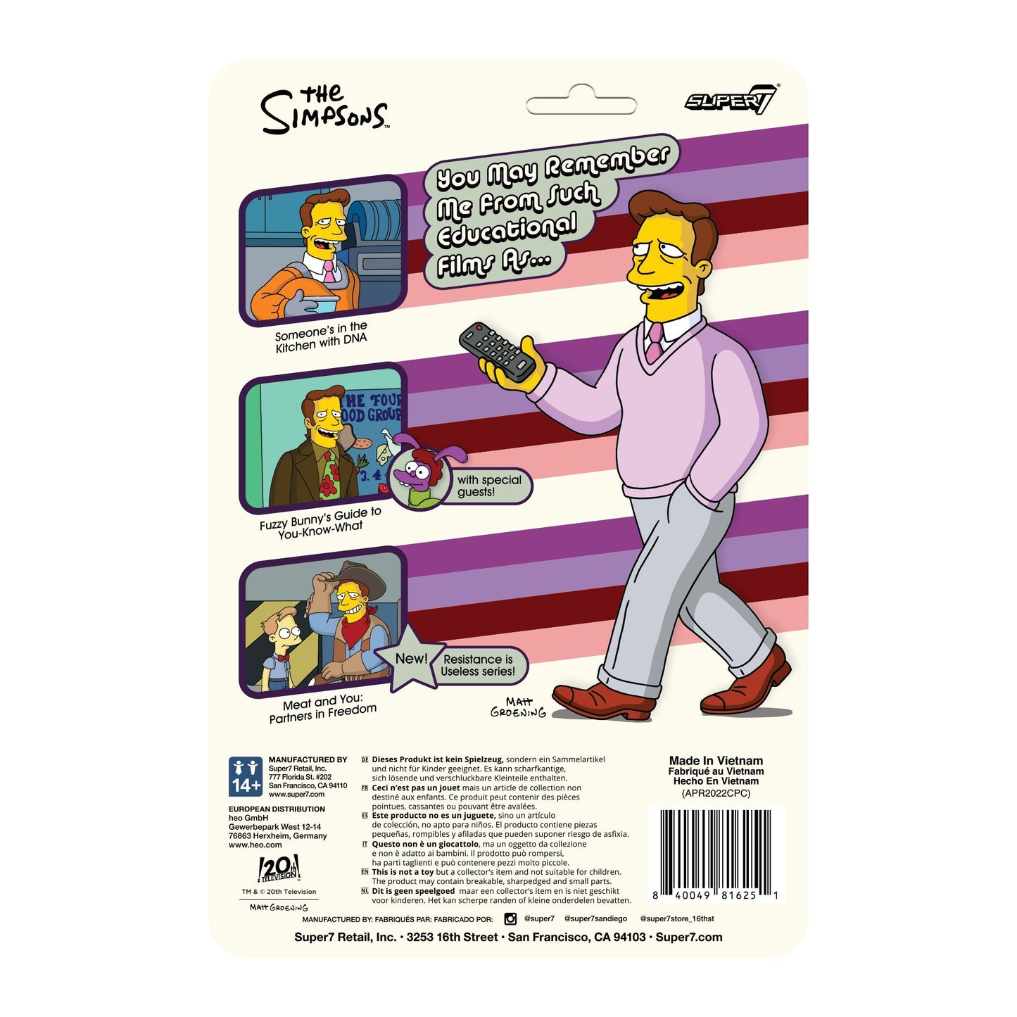 The Simpsons ReAction W2 - Troy McClure "Fuzzy Bunny's Guide"