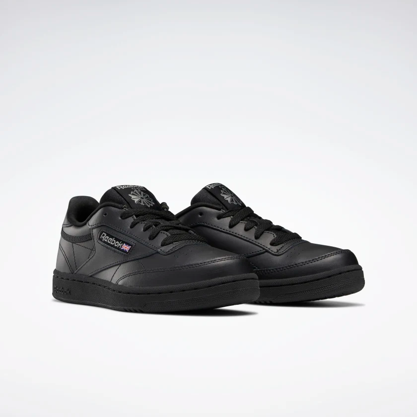 Reebok Kids' Club C GS Shoes - Black / Charcoal