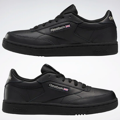 Reebok Kids' Club C GS Shoes - Black / Charcoal
