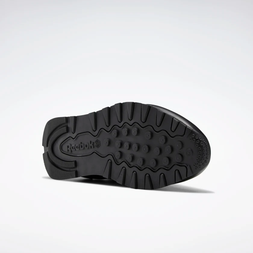Reebok Men's Classic Leather Shoes - Core Black / Pure Grey 5