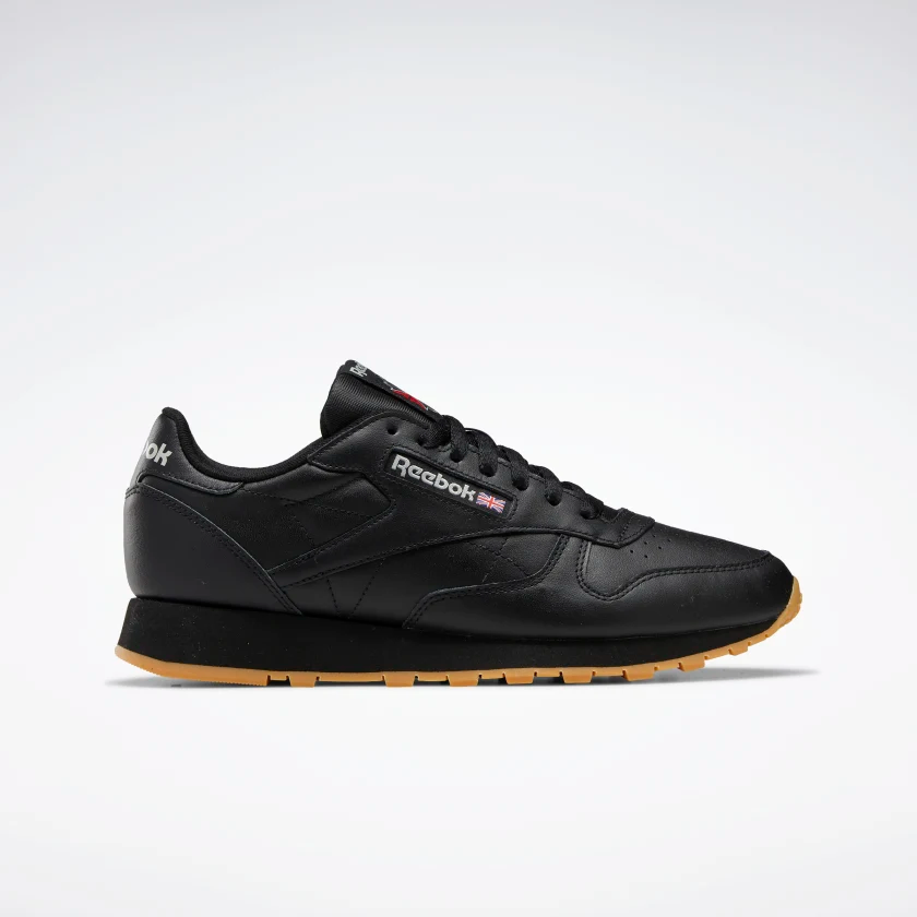 Reebok Men's Classic Leather Shoes - Core Black / Pure Grey / Rubber Gum