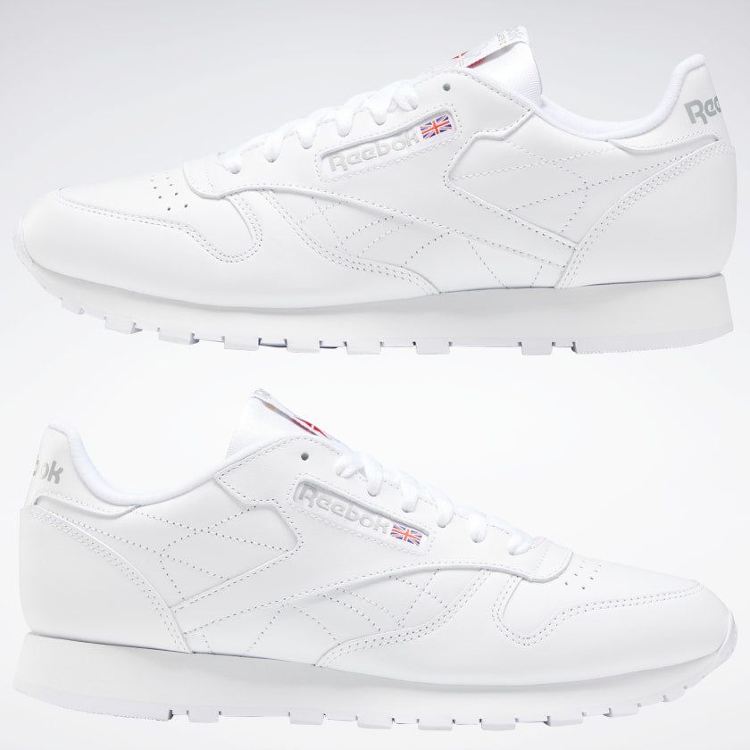 Reebok Men's Classic Leather Shoes - White / Grey