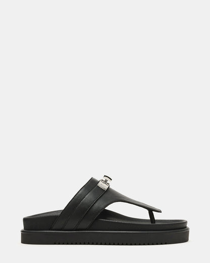 TIBBY BLACK LEATHER
