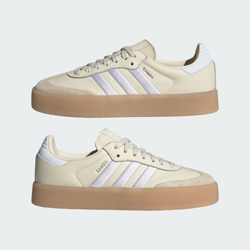 Adidas Women's Sambae Shoes - Wonder White / Cloud White / Silver Metallic