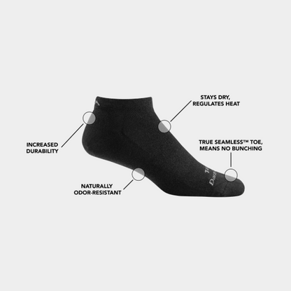 Darn Tough No Show Midweight Tactical Sock- Cushion