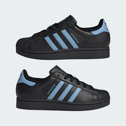 Adidas Men's Superstar Ii Shoes - Black Ash / Blue