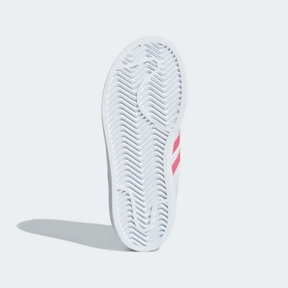 Adidas Kids' Superstar Shoes - Cloud White / Real Pink