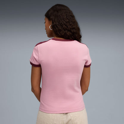 Puma Women's T7 Slim Tee - Poised Pink