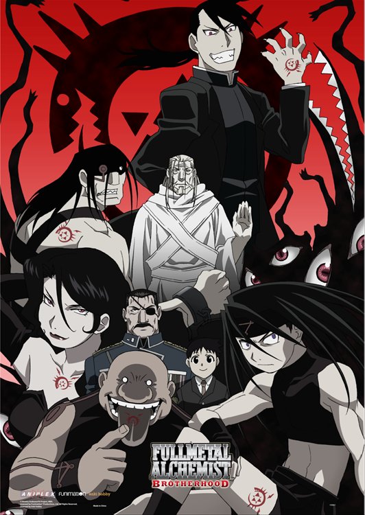 Fullmetal Alchemist Brotherhood - Homunculus Wall Scroll Re-Release
