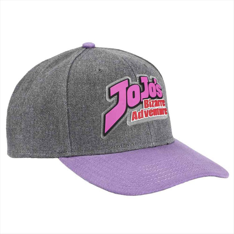 JoJos Bizarre Adventure - Logo Pre-Curved Bill Snapback Caps