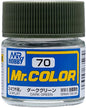 Mr Color - C70 Flat Dark Green 10ml