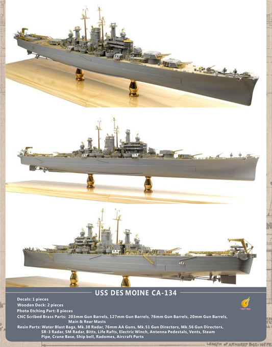 Very Fire - 1/350 USS Des Moines Battleship DX Ver. Model Kit