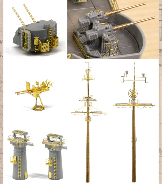 Very Fire - 1/350 USS Des Moines Battleship DX Ver. Model Kit