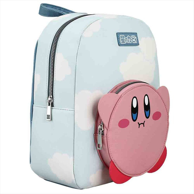 Kirby - Die Cut Pocket and Cloud Print Mini Backpack